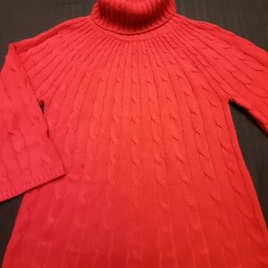 Alfani Red Turtle Neck Sweater